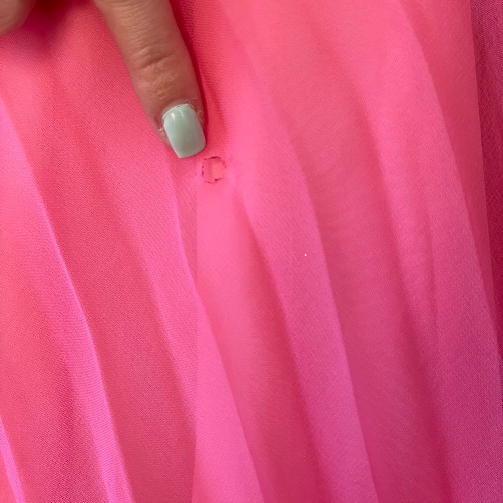 Vintage Pink Chiffon Dress - Picture 4 of 7